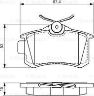 BOSCH 0 986 494 519 - Kit pastiglie freno, Freno a disco autozon.pro