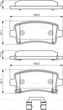 BOSCH 0 986 494 586 - Kit pastiglie freno, Freno a disco autozon.pro