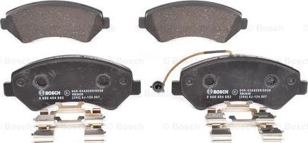 BOSCH 0 986 494 580 - Kit pastiglie freno, Freno a disco autozon.pro