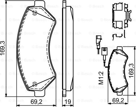 BOSCH 0 986 494 580 - Kit pastiglie freno, Freno a disco autozon.pro