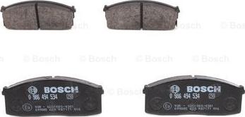 BOSCH 0 986 494 534 - Kit pastiglie freno, Freno a disco autozon.pro