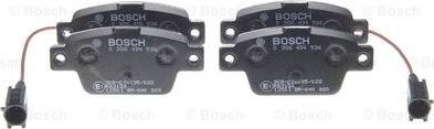 BOSCH 0 986 494 536 - Kit pastiglie freno, Freno a disco autozon.pro