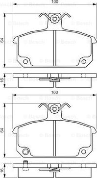 BOSCH 0 986 494 531 - Kit pastiglie freno, Freno a disco autozon.pro