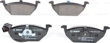 BOSCH 0 986 494 525 - Kit pastiglie freno, Freno a disco autozon.pro