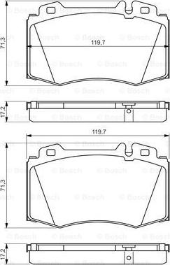 BOSCH 0 986 494 576 - Kit pastiglie freno, Freno a disco autozon.pro