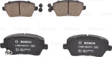 BOSCH 0 986 494 573 - Kit pastiglie freno, Freno a disco autozon.pro