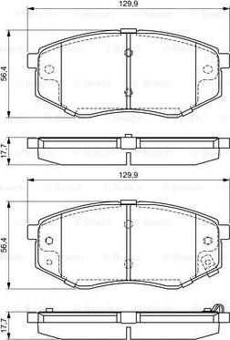 BOSCH 0 986 494 692 - Kit pastiglie freno, Freno a disco autozon.pro