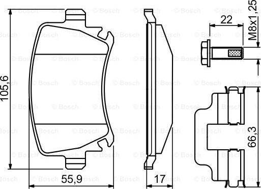 BOSCH 0 986 494 649 - Kit pastiglie freno, Freno a disco autozon.pro