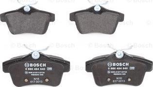 BOSCH 0 986 494 640 - Kit pastiglie freno, Freno a disco autozon.pro