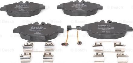 BOSCH 0 986 494 647 - Kit pastiglie freno, Freno a disco autozon.pro