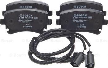 BOSCH 0 986 494 669 - Kit pastiglie freno, Freno a disco autozon.pro