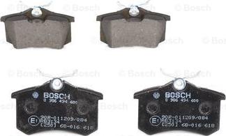 BOSCH 0 986 494 600 - Kit pastiglie freno, Freno a disco autozon.pro