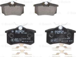 BOSCH 0 986 494 600 - Kit pastiglie freno, Freno a disco autozon.pro