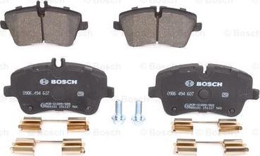 BOSCH 0 986 494 607 - Kit pastiglie freno, Freno a disco autozon.pro