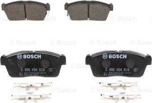 BOSCH 0 986 494 618 - Kit pastiglie freno, Freno a disco autozon.pro