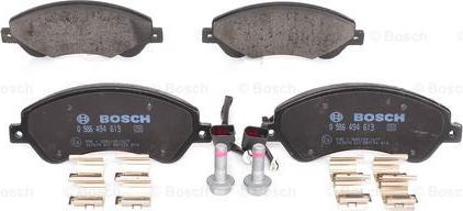 BOSCH 0 986 494 613 - Kit pastiglie freno, Freno a disco autozon.pro