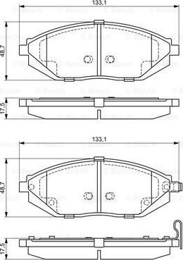 BOSCH 0 986 494 684 - Kit pastiglie freno, Freno a disco autozon.pro