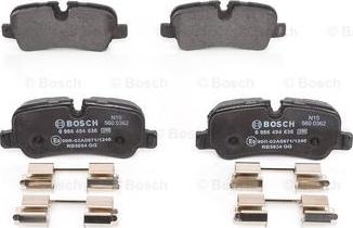 BOSCH 0 986 494 636 - Kit pastiglie freno, Freno a disco autozon.pro