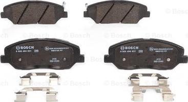 BOSCH 0 986 494 631 - Kit pastiglie freno, Freno a disco autozon.pro