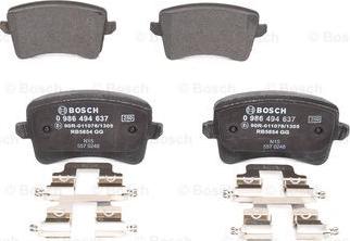 BOSCH 0 986 494 637 - Kit pastiglie freno, Freno a disco autozon.pro