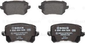 BOSCH 0 986 494 626 - Kit pastiglie freno, Freno a disco autozon.pro