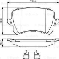 BOSCH 0 986 494 626 - Kit pastiglie freno, Freno a disco autozon.pro