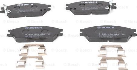 BOSCH 0 986 494 620 - Kit pastiglie freno, Freno a disco autozon.pro