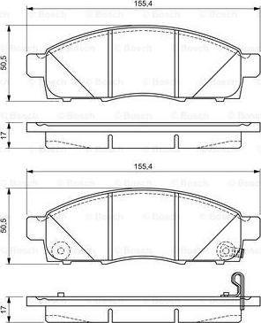 BOSCH 0 986 494 673 - Kit pastiglie freno, Freno a disco autozon.pro