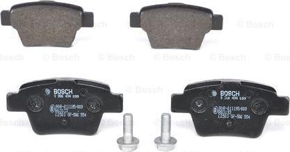 BOSCH 0 986 494 099 - Kit pastiglie freno, Freno a disco autozon.pro