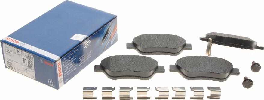 BOSCH 0 986 494 092 - Kit pastiglie freno, Freno a disco autozon.pro