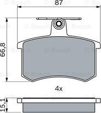 BOSCH 0 986 494 059 - Kit pastiglie freno, Freno a disco autozon.pro