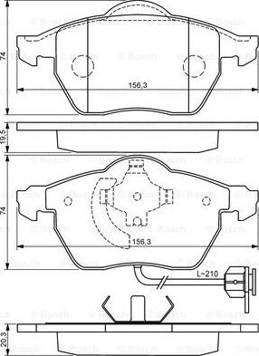 BOSCH 0 986 494 050 - Kit pastiglie freno, Freno a disco autozon.pro