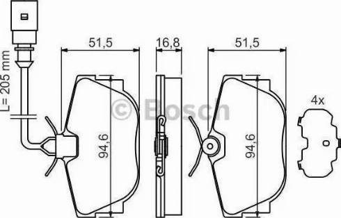 Remsa 76710 - Kit pastiglie freno, Freno a disco autozon.pro