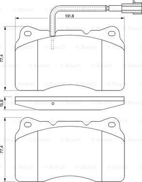 BOSCH 0 986 494 067 - Kit pastiglie freno, Freno a disco autozon.pro