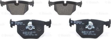 BOSCH 0 986 494 006 - Kit pastiglie freno, Freno a disco autozon.pro