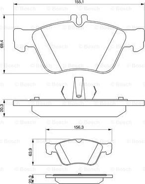 BOSCH 0 986 494 001 - Kit pastiglie freno, Freno a disco autozon.pro