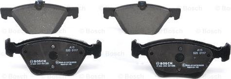 BOSCH 0 986 494 001 - Kit pastiglie freno, Freno a disco autozon.pro