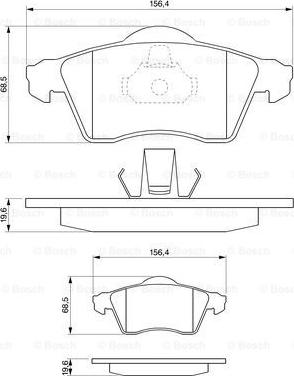 BOSCH 0 986 494 008 - Kit pastiglie freno, Freno a disco autozon.pro