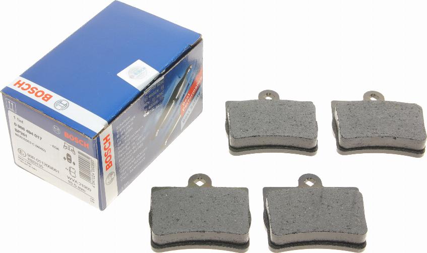 BOSCH 0 986 494 017 - Kit pastiglie freno, Freno a disco autozon.pro