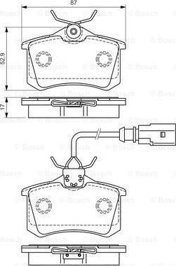 BOSCH 0 986 494 025 - Kit pastiglie freno, Freno a disco autozon.pro