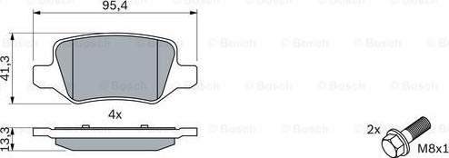 BOSCH 0 986 494 023 - Kit pastiglie freno, Freno a disco autozon.pro