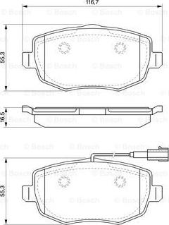 BOSCH 0 986 494 075 - Kit pastiglie freno, Freno a disco autozon.pro