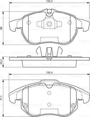 BOSCH 0 986 494 073 - Kit pastiglie freno, Freno a disco autozon.pro