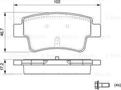 BOSCH 0 986 494 072 - Kit pastiglie freno, Freno a disco autozon.pro