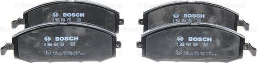 BOSCH 0 986 494 150 - Kit pastiglie freno, Freno a disco autozon.pro