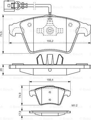 BOSCH 0 986 494 164 - Kit pastiglie freno, Freno a disco autozon.pro