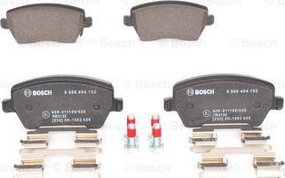 BOSCH 0 986 494 160 - Kit pastiglie freno, Freno a disco autozon.pro