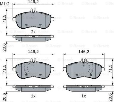 BOSCH 0 986 494 161 - Kit pastiglie freno, Freno a disco autozon.pro