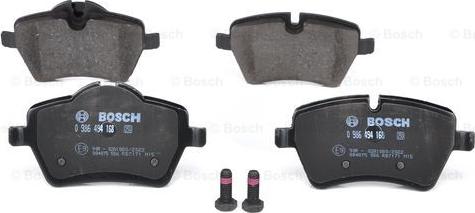 BOSCH 0 986 494 168 - Kit pastiglie freno, Freno a disco autozon.pro