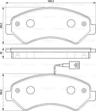 BOSCH 0 986 494 109 - Kit pastiglie freno, Freno a disco autozon.pro